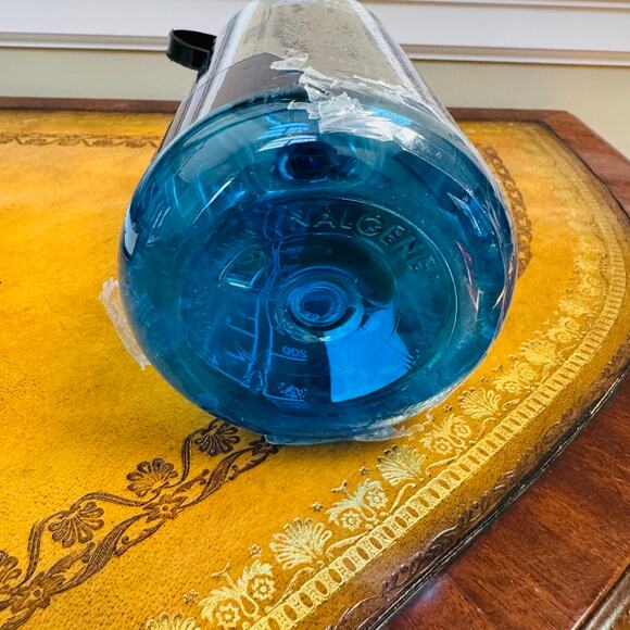 NWT Nalgene Wide Mouth Slate Blue Black Cap Tritan 32 oz BPA Free Water Bottle - Picture 8 of 8